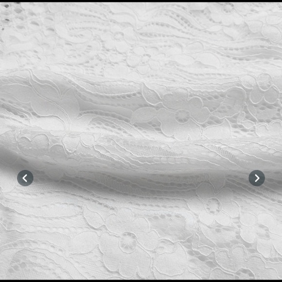 Lace Summer Mini Dress - White - Picture 11 of 15